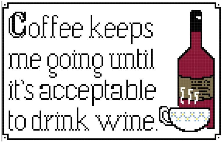 Coffee - Cross stitch pattern. Instant download