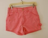 Vintage DICKIES Jeans Denim Ladies Short Shorts Size 32 pink