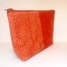 Medium Cotton Zipper Pouch Pumpkin Marimekko Print