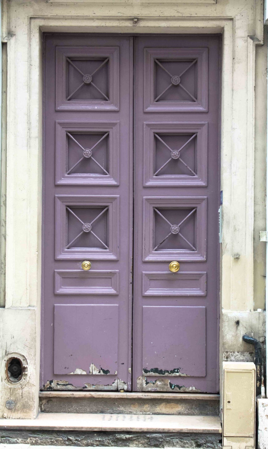 Paris Photography - Paris Lavender Purple doorway -  8x10 fine art photograph -  Fine Art Photograph - Paris Photo - Paris Decor - Purple