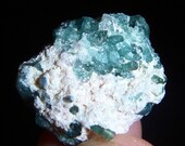 Blue Tourmaline crystal cluster in Matrix - specimen - lapidary supplies - mineral mounting supplies