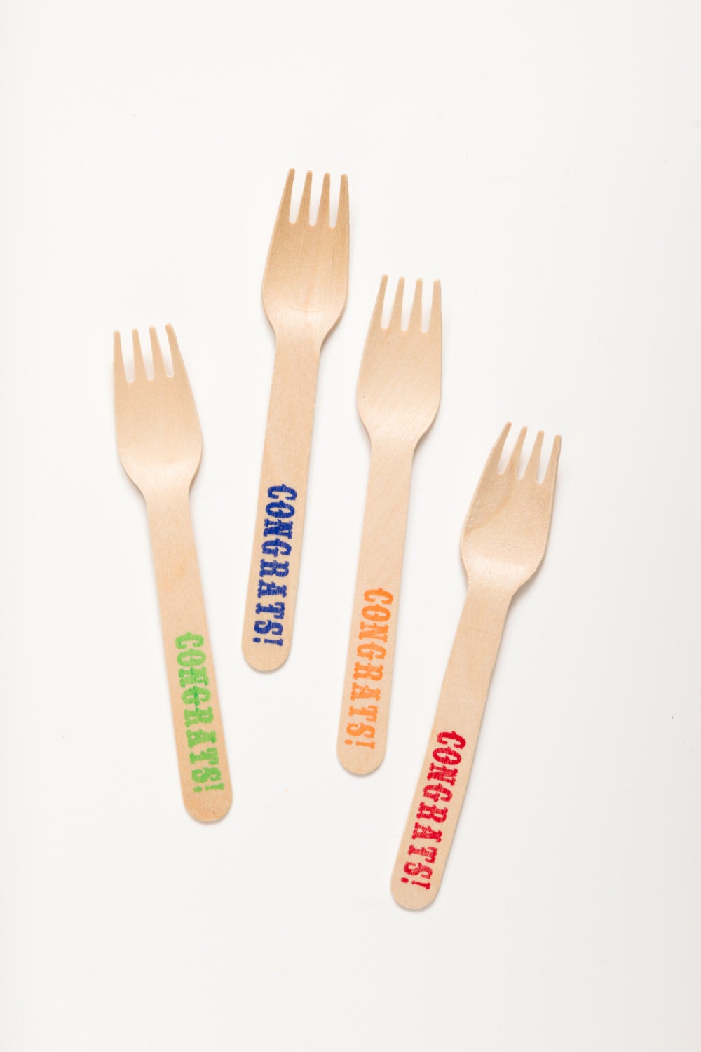 CONGRATS - Forks or SpoonsKnives - Perfect Alternative To Plastic Utensils For Parties Il_170x135