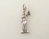 Vintage Sterling Lady Justice Charm