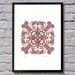 Meander limited edition print - chocolate brown