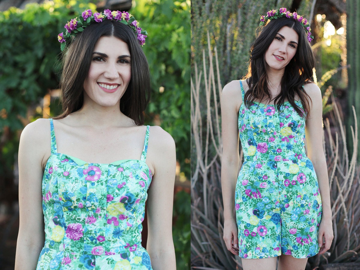 1960s Summer Time Romper