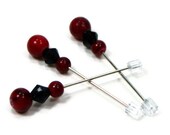 Counting Pins, Marking Pins, Cross Stitch, Hardanger, Needlepoint, Red Black, DIY Crafts, TJBdesigns, Direct Checkout