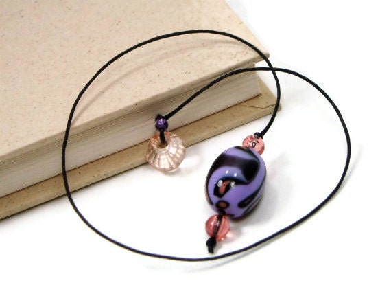 Book Thong Bookmark, Beaded, Book Cord, Book String, Gift under 5, Lavender, Peach, TJBdesigns, Teacher Gift