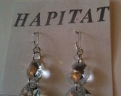 Recycled vintage chandelier earrings