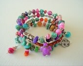 Boho Bracelet, Sundance Style, Southwest Jewelry, Bohemian Jewelry, Stack Bracelet