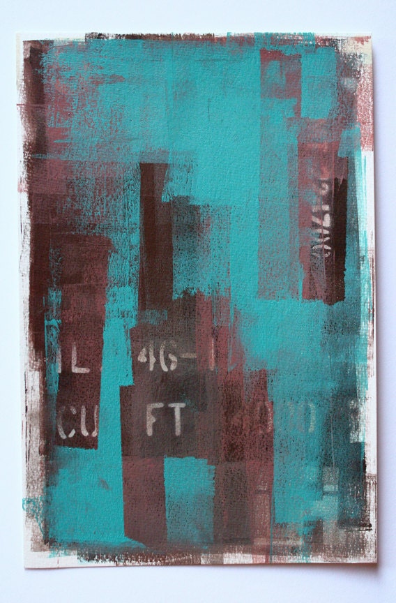 Painting "Unconscious No. 7" on water color paper
