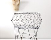 Vintage Wired Laundry Basket