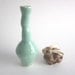 Tall Mint green vase, Home decor, Miniature art bottle - handmade ceramic  vessel