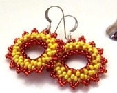 Bright Copper Sunset Earrings