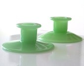 Fenton Jadite Candlestick Holders