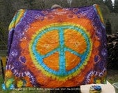 Cosmic Peace Sign Sheet Set (Single Bed Set) (One of a Kind)