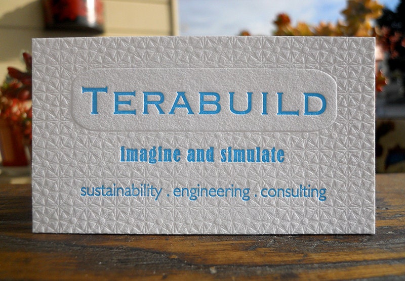 Letterpress Printing - 200 Business Cards