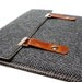 iPad case - gray herringbone