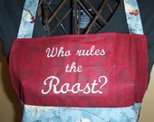 Who Rules The Roost Ruffled Apron
