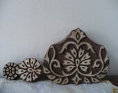 Set of 3 Vintage Wooden Block Print Stamps