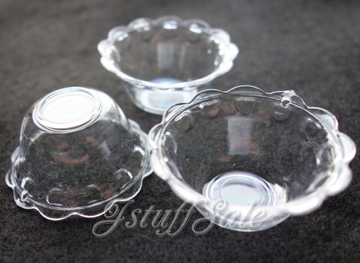 50 miniature parfait sundae ice cream cups salad bowls (Clear)