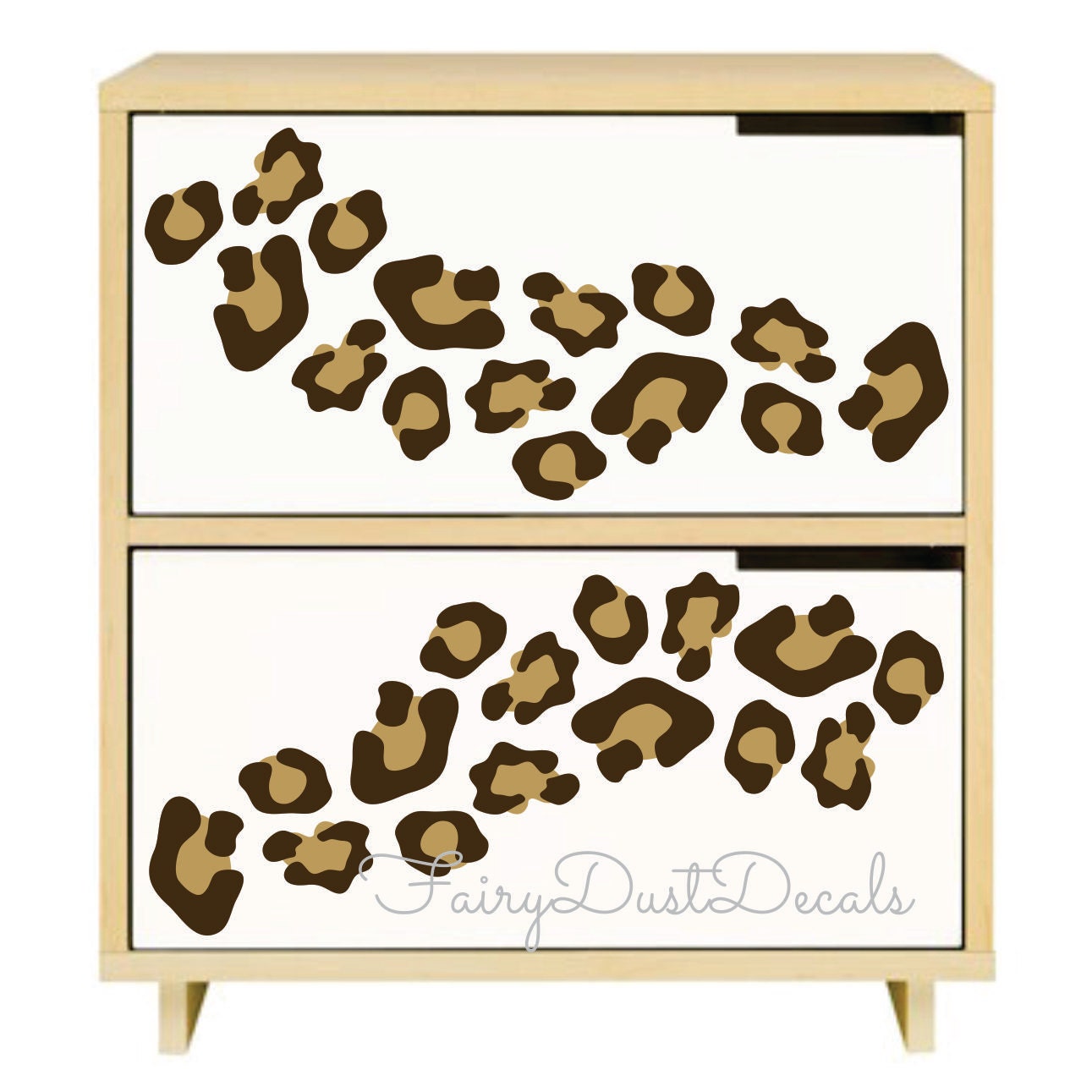 Animal Print wall decals set of 30 decals BROWN and TAN - seen on MTV Teen Moms