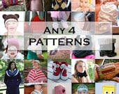 Crochet Patterns 4 for One Sale Price Choose Any 4 Patterns