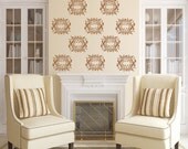 Vinyl Wall Decals, Damask Circles- 10 Graphics, Wallpaper, Stickers, Vinyl Wall Graphics, item 10019