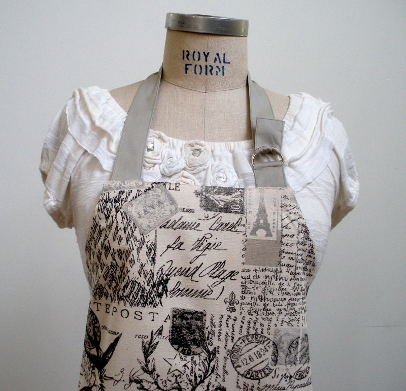 French Postage Chef's Apron