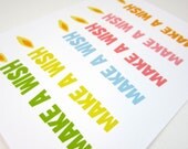 Birthday Card, Happy Birthday Greeting Card, Birthday Candles, Make A Wish, Celebration Card - Single