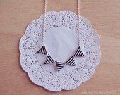 Necklace Garland Stripes. Beauty and Geometric Triangle Bunting Necklace