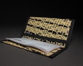 Kevlar Checkbook Cover - Gold and Black