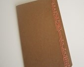 custom personalized large stitched moleskine cahier notebook, choice of paper