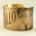 Hot Air Balloon Jewelry - Victorian Parisian - Le Ballon Race - Brass Cuff Bracelet