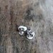 Tiny Day of the Dead Colorful Sugar Skull Earrings