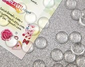 18mm Clear Glass Dome Cabochons, for 20mm Ring Setting - 6 pc set