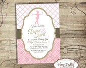 DIY Printable Ballerina Invitation - Ballet Birthday Party Invite