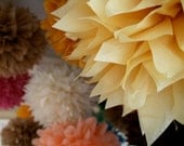Custom Colors ... 5 tissue paper poms // wedding ceremony // birthday // baby shower // fiesta // party decorations Il_170x135