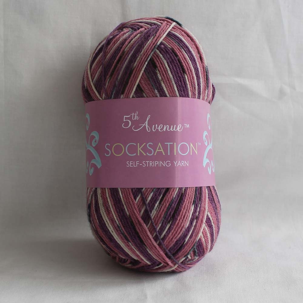 5th Avenue Socksation Yarn - Mulberry - 100g