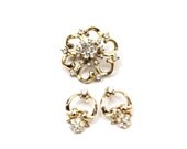 Vintage Coro Brooch and Earrings Set