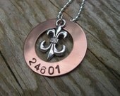 Les Miserables 24601 Copper Hand Stamped Necklace - Bag Charm, Key Chain Jean Valijean