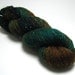 Handpainted Sparkle Sock Yarn - Aspen - 438 Yards Superwash Merino Nylon - Green Brown