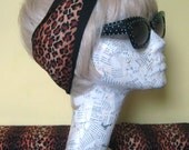 Leopard Print Rockabilly Hair Tie Scarf Wrap by Dolly Cool