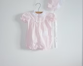 Vintage Pink Butterfly Romper