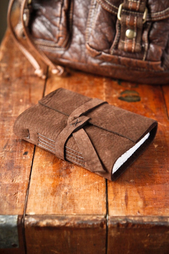 The Traveler - Brown Handmade Leather Travel Journal