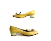 60s Shoes. Spring Pumps. California Cobblers. Mustard Shoes Costume Sz 5.5