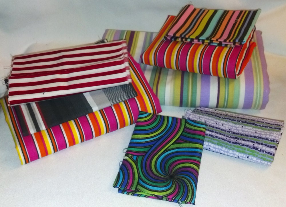 Fabric Stash in Stripes  (8 Pieces)