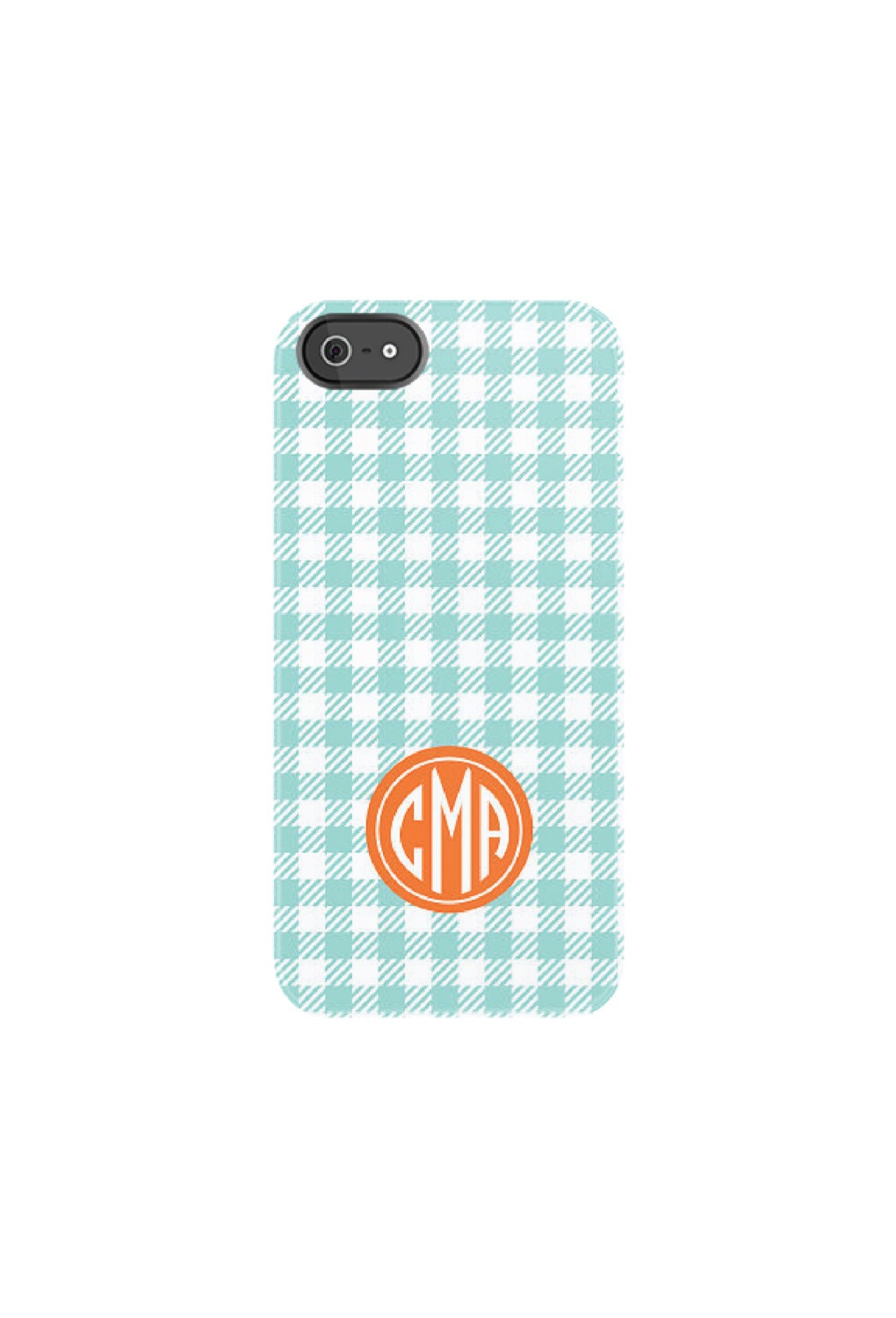 Personalized iPhone Case - Monogram iPhone Case - GINGHAM Collection, choice of colors