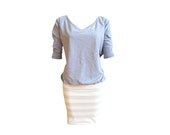 Dress "Birdy" backless with stripes