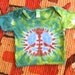 Tie Dye Baby Shirt - 6m - Lap-T - Forest Peace Sign - Ready to Ship