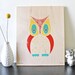 Owl Birch Print, Wood, Woodland